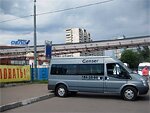 Бесплатный автобус Genser в пункт аренды автомобилей АрендаАвто-кнш на ул.Добролюбова
