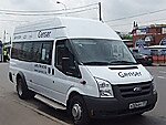Бесплатный автобус Genser в пункт аренды автомобилей АрендаАвто-кнш на Новорязанском шоссе